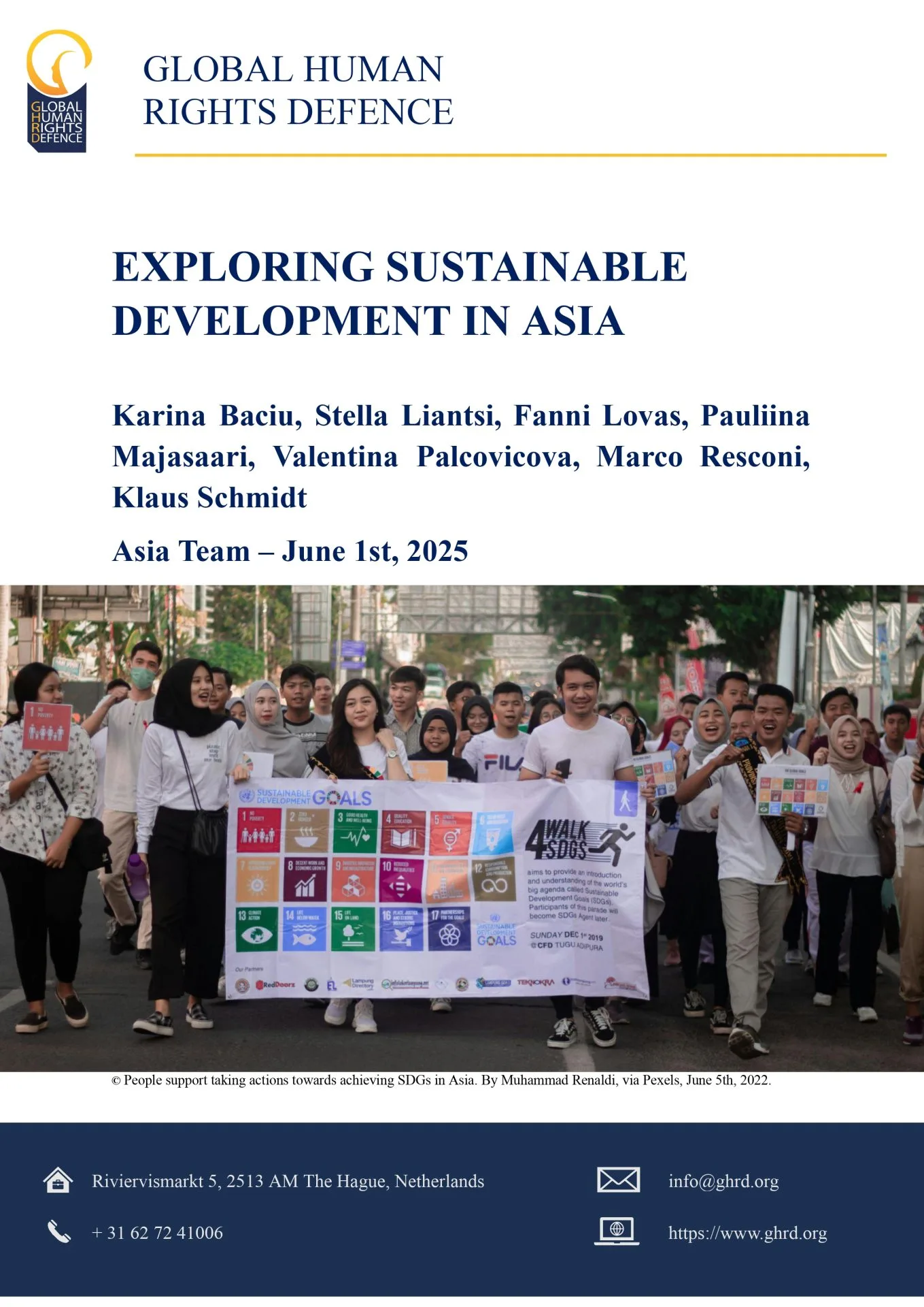First page report sustainable development in Asia report